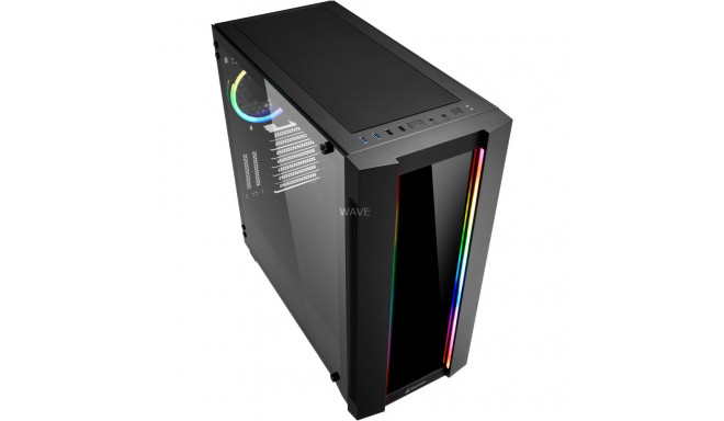 Sharkoon ELITE SHARK CA200G, big-tower case (black, Tempered Glass)
