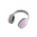 Hello Kitty Metal Logo Bluetooth on-ear headphones - pink