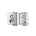 Hello Kitty Metal Logo Bluetooth on-ear headphones - pink