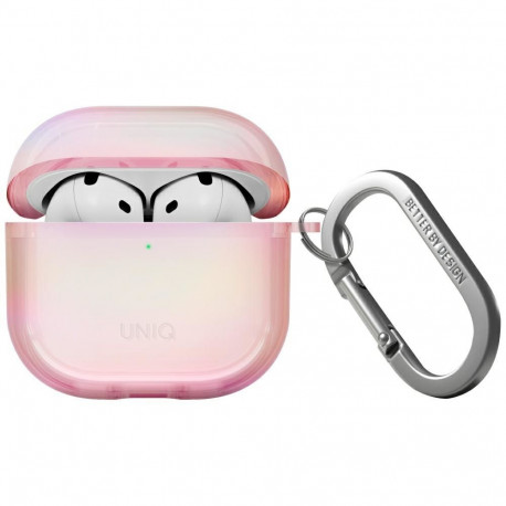 Uniq kaitseümbris Iridescia AirPods 4 Hang Case, holo pink