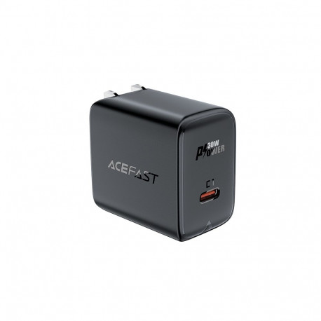 Acefast A23 30W GaN USB-C US Wall Charger - Black