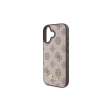 Guess Peony Script MagSafe iPhone 16 Case - Brown
