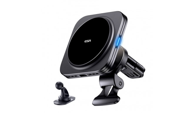 ESR Halolock Magnetic QI2 Car Holder with MagSafe 15W Inductive Charger for Air Vent - Black