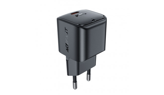 Acefast A77 Mini PD 30W GaN USB-C wall charger - black