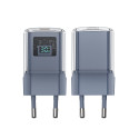 Acefast A53 PD 30W GaN USB-C charger with display - gray