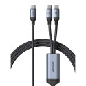 Joyroom Speedy Series S-A21 2in1 USB-C - USB-C / USB-C cable 100W 1.5m - black