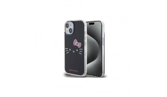 Hello Kitty IML Kitty Face case for iPhone 15 - black