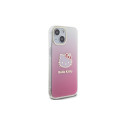 Hello Kitty IML Gradient Electrop Kitty Head case for iPhone 15 - pink