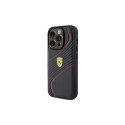 Ferrari Twist Metal Logo case for iPhone 15 Pro - black