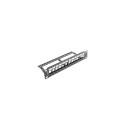 LANBERG patch panel tühi 12 porti 1U 10" must