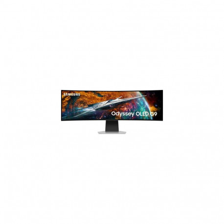 Samsung G95SC computer monitor 124.5 cm (49") 5120 x 1440 pixels Dual QHD OLED Silver