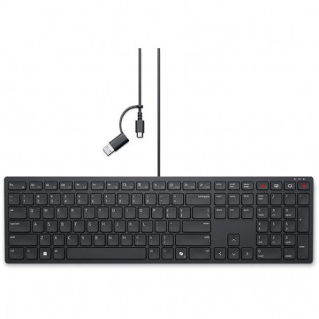 Dell Wired Collaboration Keyboard KB525C - Tastatur - QWERTZ - Deutsch - Schwarz Eingabegerät