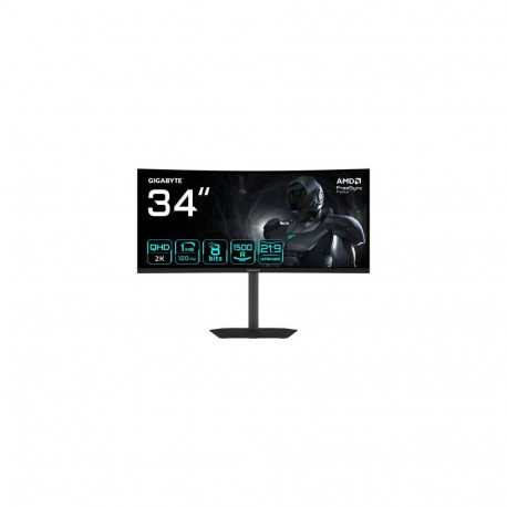GIGABYTE GS34WQCA 34" WQHD Curved Gaming Monitor - 3440 x 1440, 1500R, 120Hz, 1ms, 300 cd/m², F
