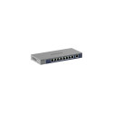 NETGEAR GS108MX-100EUS network switch Unmanaged L2 Gigabit Ethernet (10/100/1000) Desktop/Wall-Mount