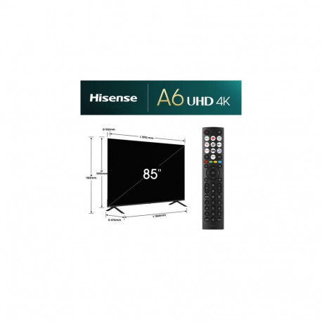 Hisense 85E6NT 2.16 m (85") 4K Ultra HD Smart TV Wi-Fi Black 400 cd/m²