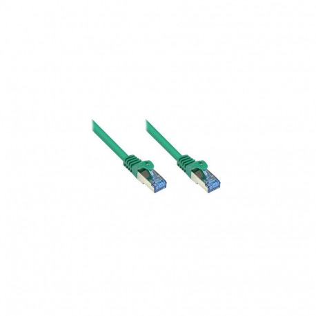 Alcasa Cat6a 1.5m networking cable Green S/FTP (S-STP)