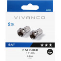 Vivanco kaabliotsik F 6,5mm 2tk