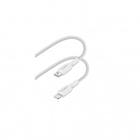 PURO PUCAPLTUSBCFABK4WHI lightning cable 1.2 m White