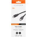 Vivanco cable USB 2.0 A-B 1.8m