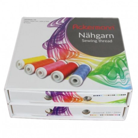 "ACKERMANN Nähgarnbox weiß"