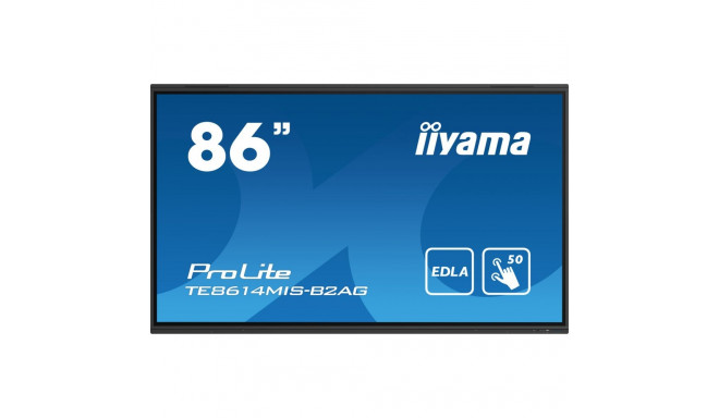 "218cm/86"" (3840x2160) iiyama ProLite TE8614MIS-B2AG 16:9 4K UHD VA Touch 6,5ms 60Hz 24/7 4xHDMI DP
