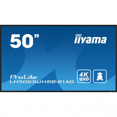 "127cm/50"" (3840x2160) iiyama ProLite LH5065UHSB-B1AG 16:9 4K UHD VA Touch 9,5ms 60Hz 24/7 2xHDMI D