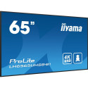 "165cm/65"" (3840x2160) iiyama ProLite LH6565UHSB-B1 16:9 4K UHD IPS Touch 8ms 60Hz 24/7 2xHDMI DP L