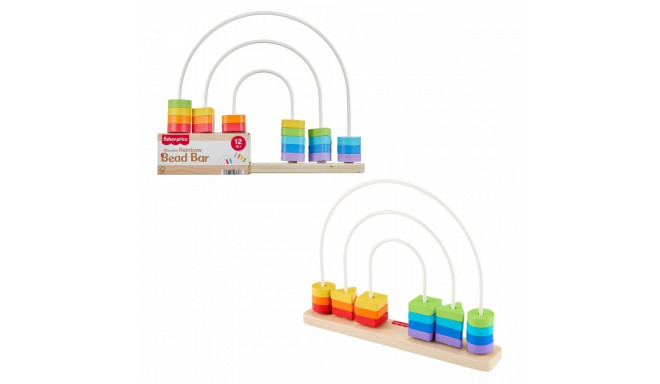 Wooden Rainbow Bead Bar