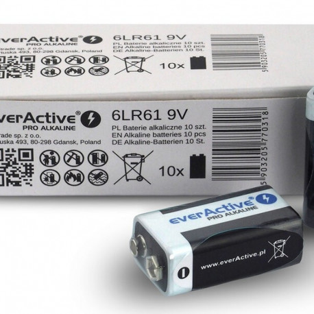 Product: Battery
Type: Alkaline
Voltage: 9V
