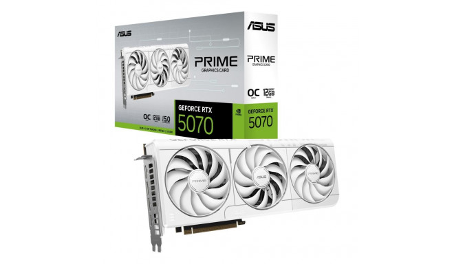 ASUS PRIME RTX5070 O12G valge graafikakaart