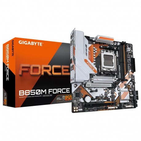 Gigabyte B850M FORCE (rev. 1.0) emaplaat AMD protsessoriperele, AM5 protsessoripesa, DDR5, toetatud 