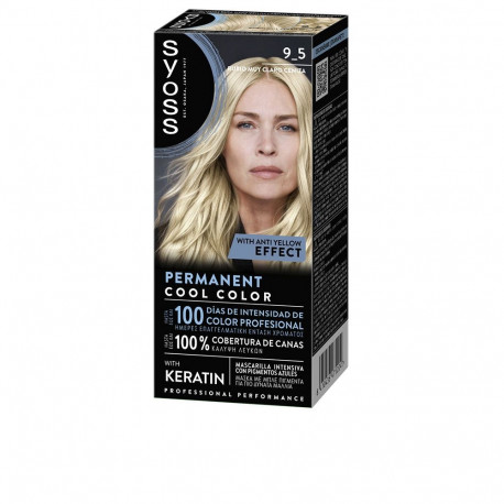 Syoss püsivärv Permanent Cool Color #9.5-Rub 1u, väga hele tuhkblond