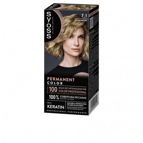 Syoss püsivärv #7.1 1tk, keskmine blond