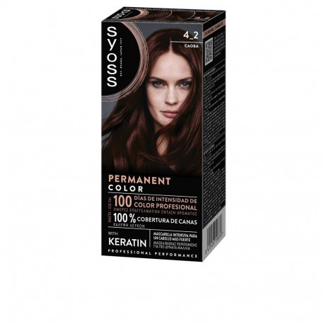 SYOSS PERMANENT COLOR #4.2-Caoba 1 u