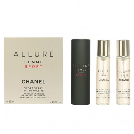 Chanel tualettvesi Allure Homme Sport reisipihusti ja 2 täitepakendit 3x20ml