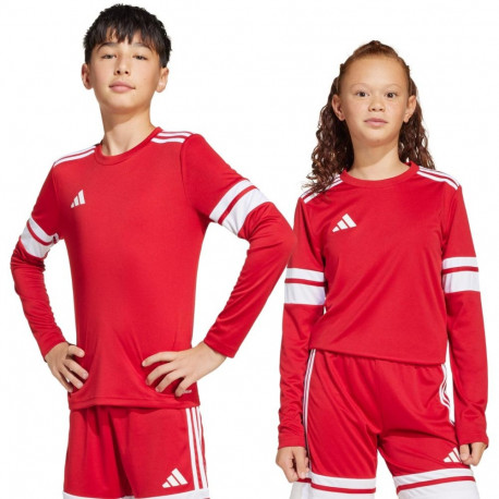 Adidas laste pikkade varrukatega särk Squadra 25 JJ0041 164cm, punane-valge
