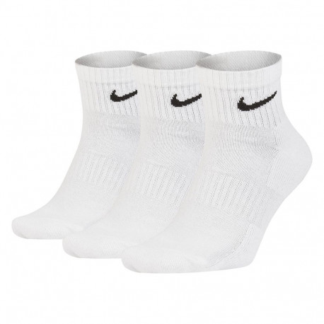 Nike pehmendusega pahkluusokid Everyday Cushioned Ankle SX7667 100, 3 paari, 34–38, valged