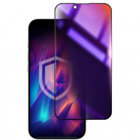 Privaatsusfiltriga kaitseklaas 3MK iPhone 16e Privacy vikerkaar