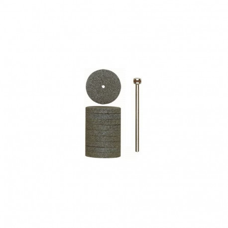 Proxxon sanding disc set – 10 pcs Ø 22 mm discs with holder, compatible with Micromot rotary tools