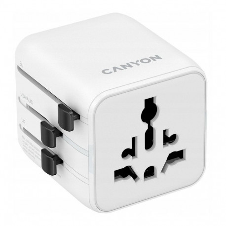 CANYON Travel Adapter OnTour One EU/UK/US/AUS White 5291485019310