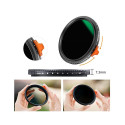 Camera Filter - K&F Concept ND-X ND2-ND400 55mm Adjustable ND Filter