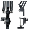 Microphone Stand - Rayyu Adjustable Arm 70cm 3/8" Thread Black
