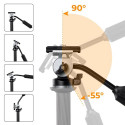 Tripod Head - K&F Concept FH-02 2D Aluminum Alloy 3kg Load Capacity