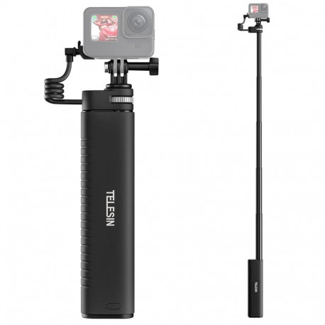 Selfie Stick - Telesin TE-CSS-001 10000mAh Power Bank 21.5-90cm