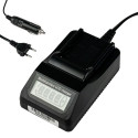 Battery Charger - MITOYA NPF Li-Ion Wall Charger with LCD Display and USB-A Output