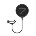 Microphone Accessory - 7ryms Pop Filter Double-Layer Nylon Mesh 13.5 cm