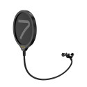 Microphone Accessory - 7ryms Pop Filter Double-Layer Nylon Mesh 13.5 cm
