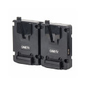 Power Supply Plate - CAME-TV DUAL V-MOUNT for Two Batteries with D-TAP Outputs