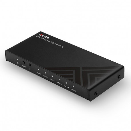 AV Switch - LINDY 5 Port HDMI 18G Switch, 4K@60Hz, Black