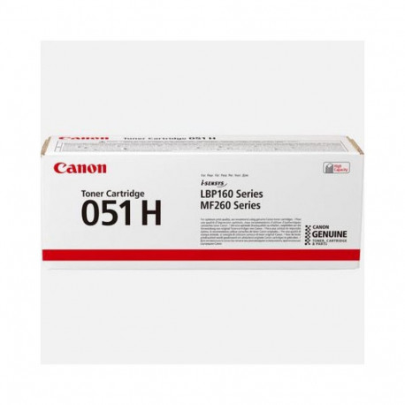 - Toner Cartridge - Canon 051H Page Yield 2400-4100 Auto Seal Removal Black